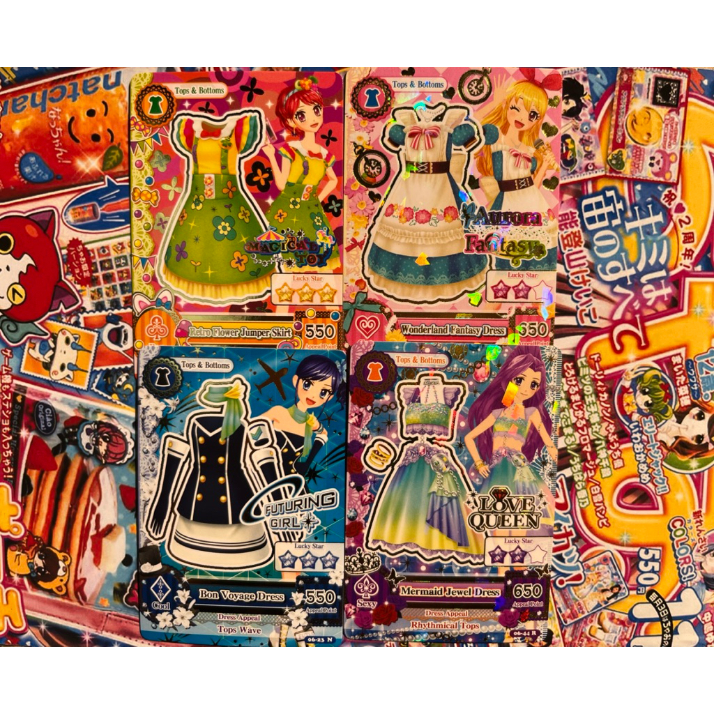 Kartu Aikatsu Official Wonderland Fantasy Dress Mermaid Jewel Dress Retro Flower Jumper Skirt Bon Vo