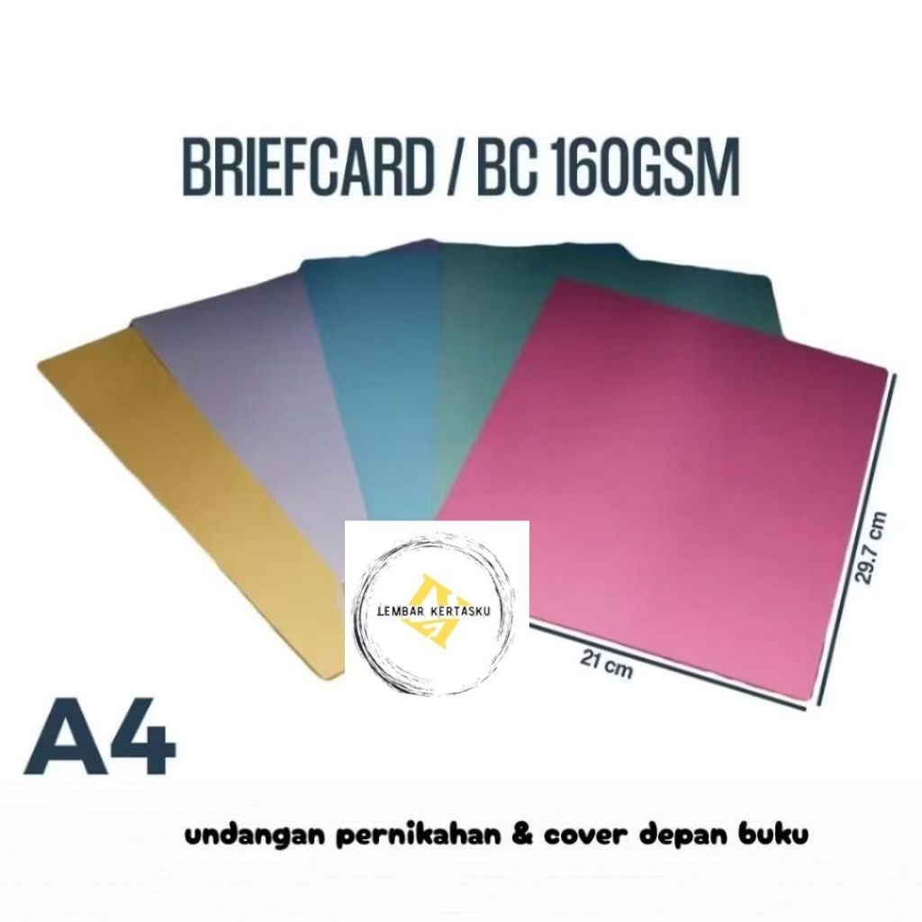 

Kertas BC A4 160 gsm isi 500 lembar / Kertas Brief Card A4