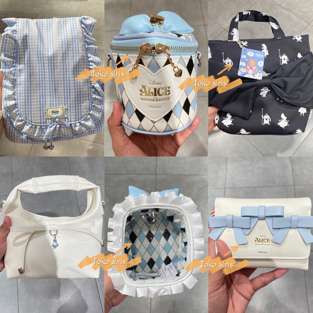 HANDBAG OHSOME - BACKPACK - CROSSBODY BAG - DOMPET - TUMBLER THERMOS DISNEY ALICE / TAS KARAKTER LUC