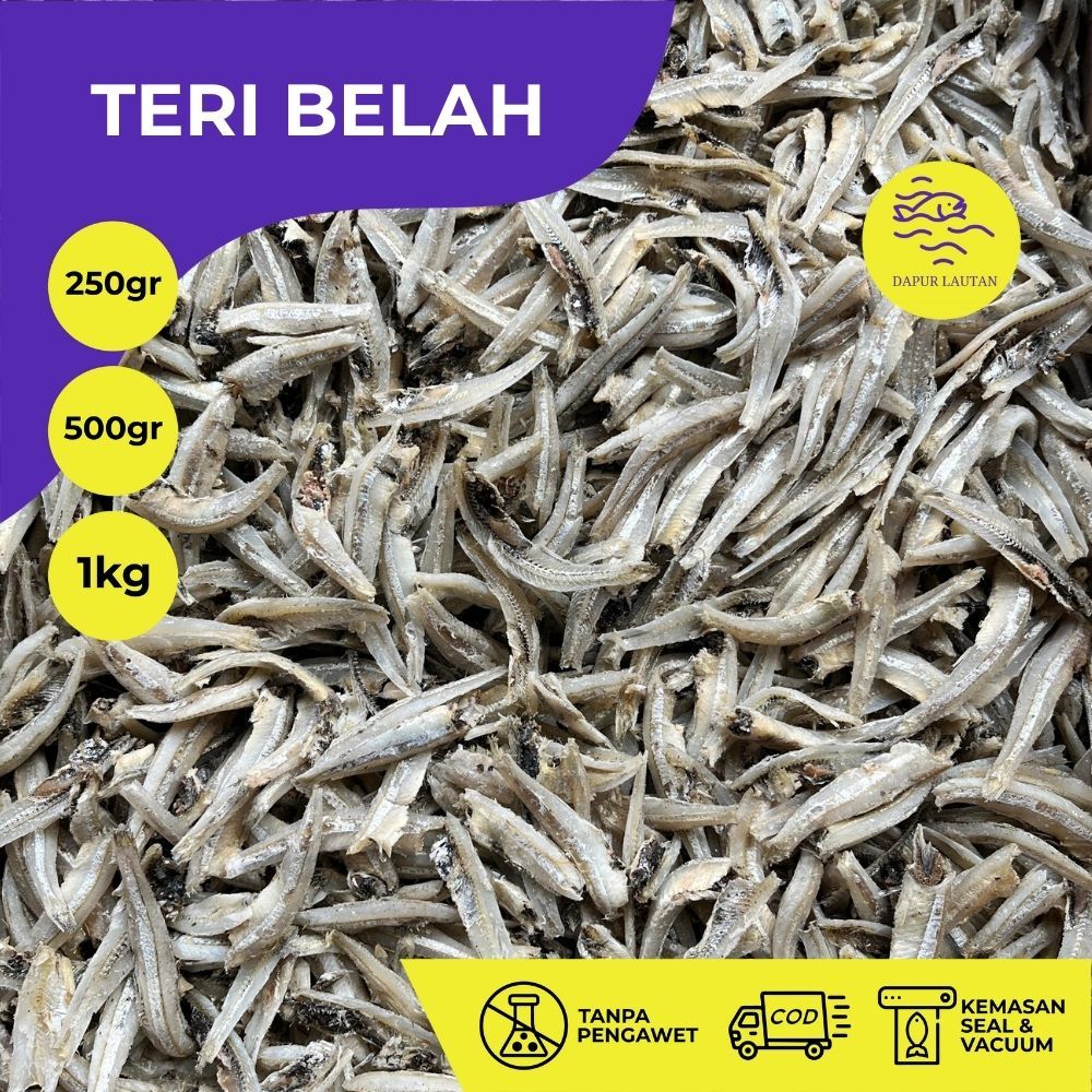 

Ikan Asin Teri Belah / Belahan Premium 250 gram, 500 gram, & 1 kg