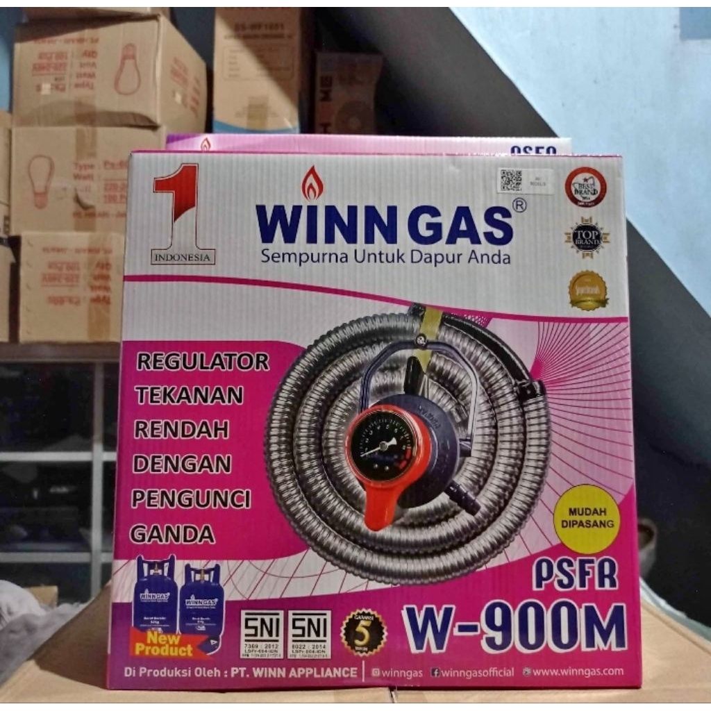 Regulator WIN Gas dengan pengunci ganda