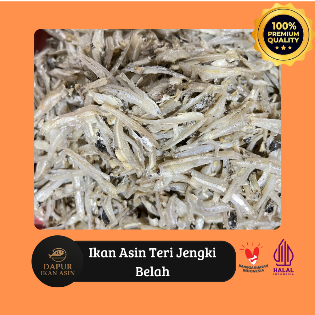 

IKAN ASIN Teri Jengki Belah Premium / Asin Teri Siap Masak
