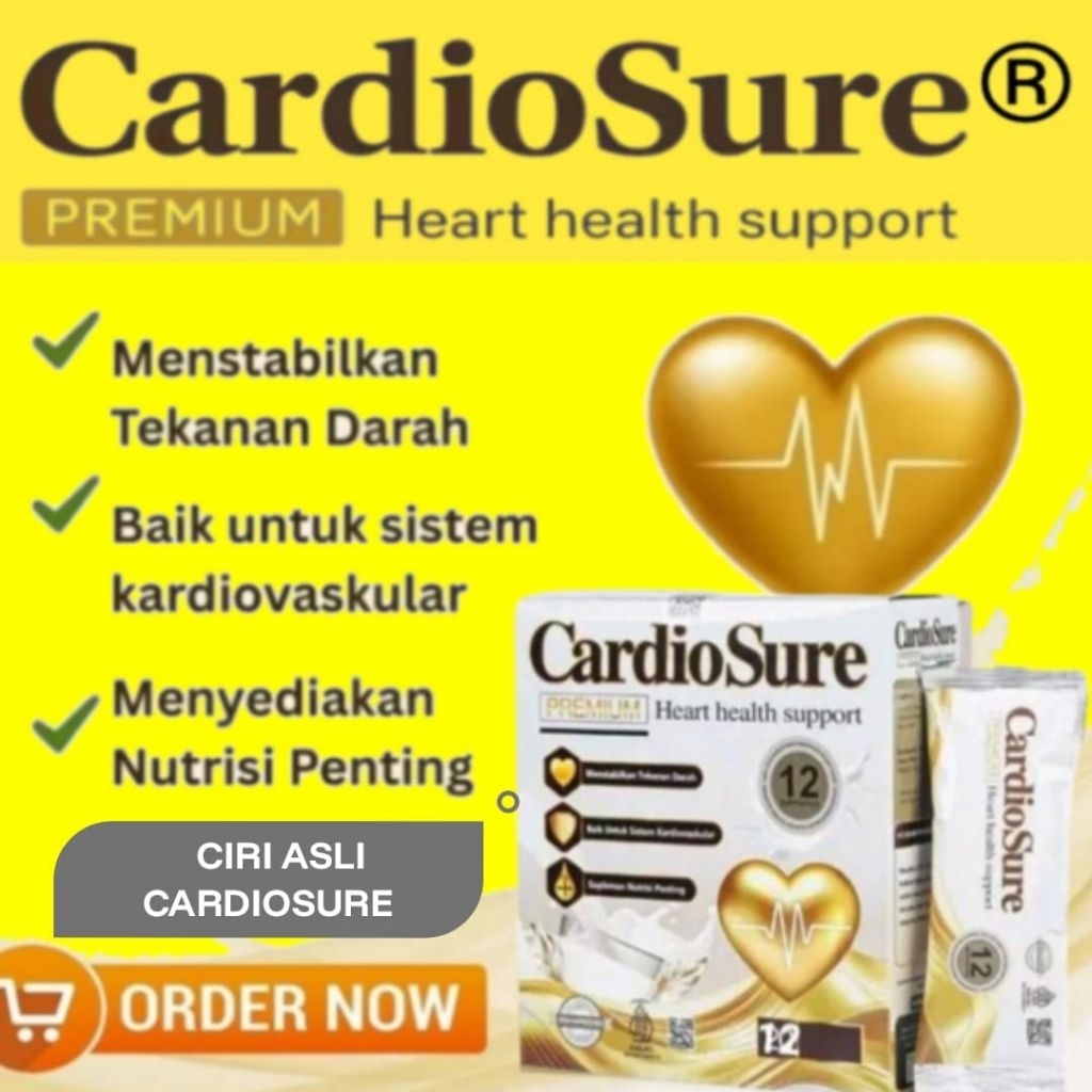 

Cardiosure Premium ® Susu Kesehatan Hipertensi Jantung Kolestrol Asam Urat