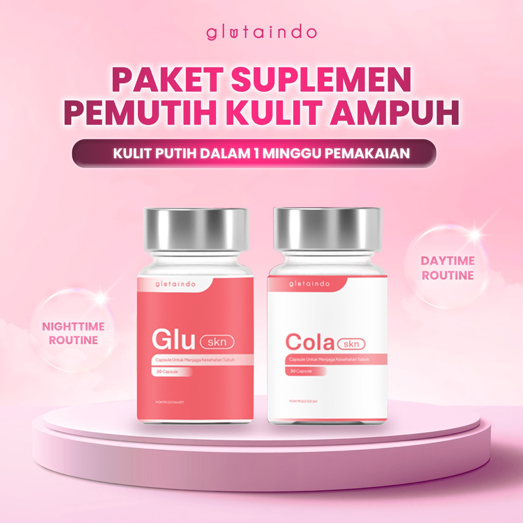 Glutaindo Duo Whitening - Suplemen Pemutih Kulit Seluruh Badan