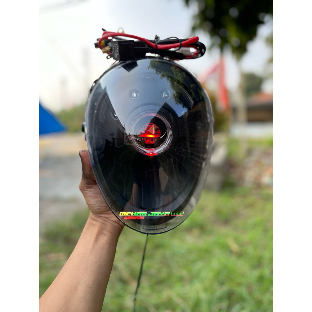 Lampu biled soket h4 Scoopy FI 2013-2016 custom lampu H4 cahaya biled