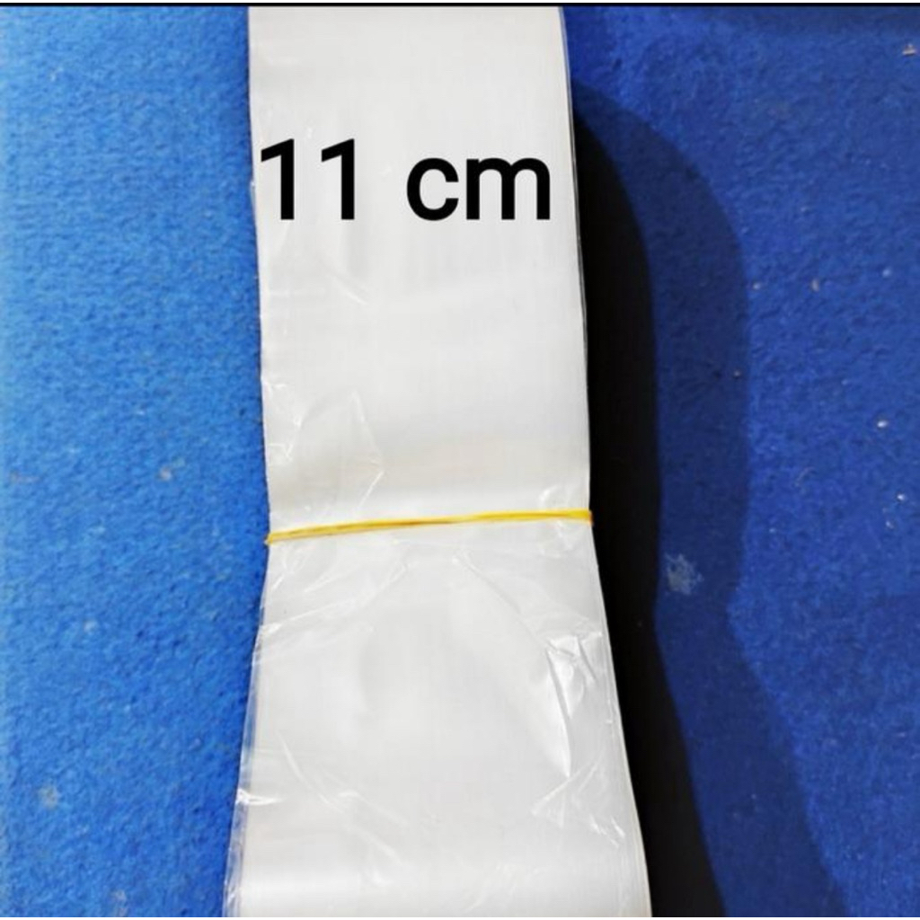 Plastik Tempe #Plastik PP #Putih Doff/Putih Susu Lebar 11cm Panjang 250 meter