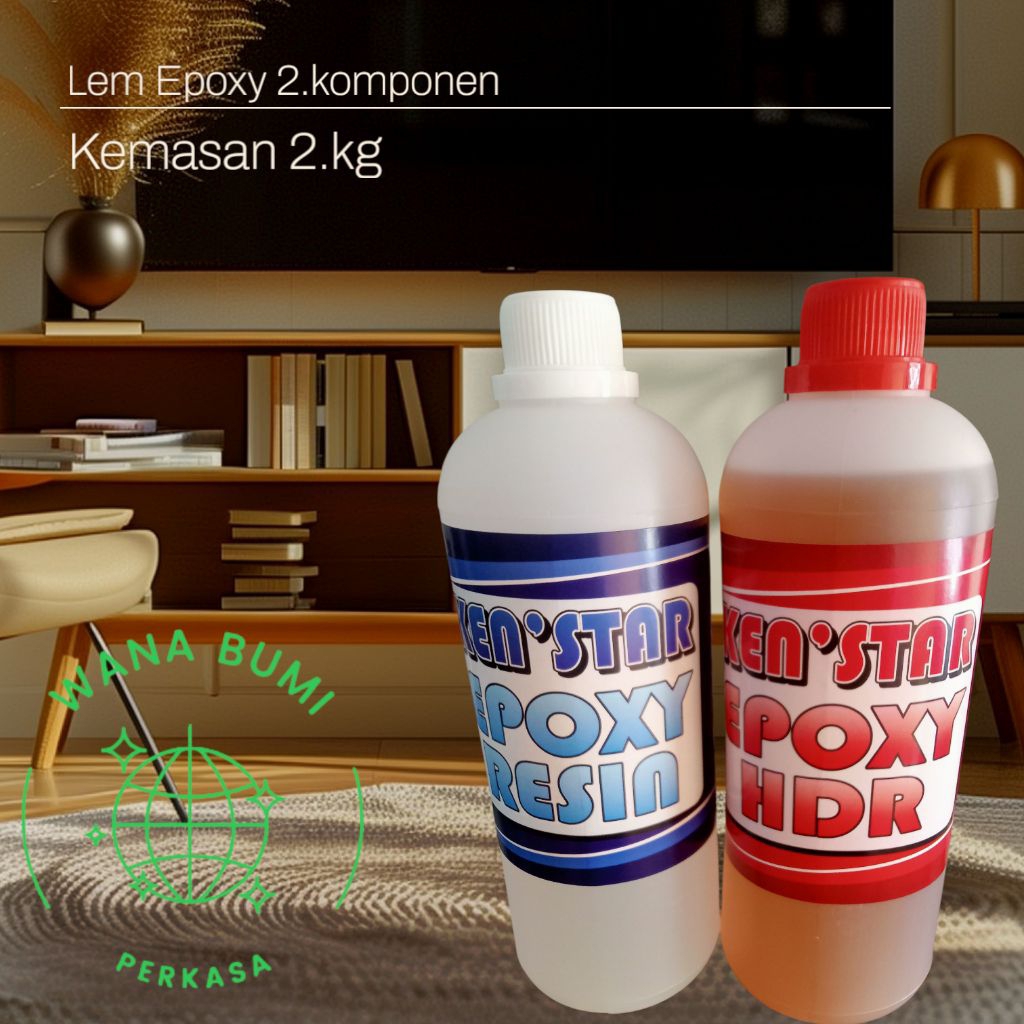 

LEM EPOXY 2 KOMPONEN | HARDINER+RESIN=1900.Gram