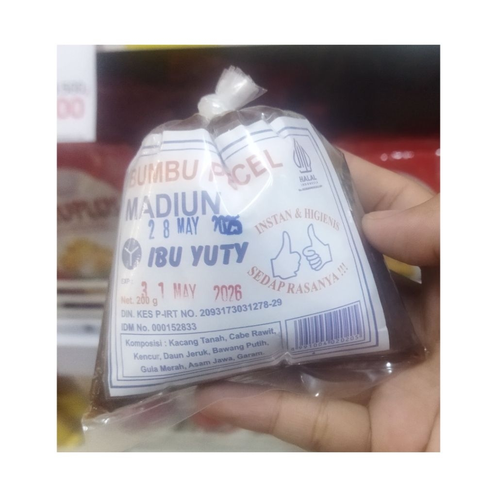 

BUMBU PECEL MADIUN IBU YUTY 200GR ISI 3 PCS