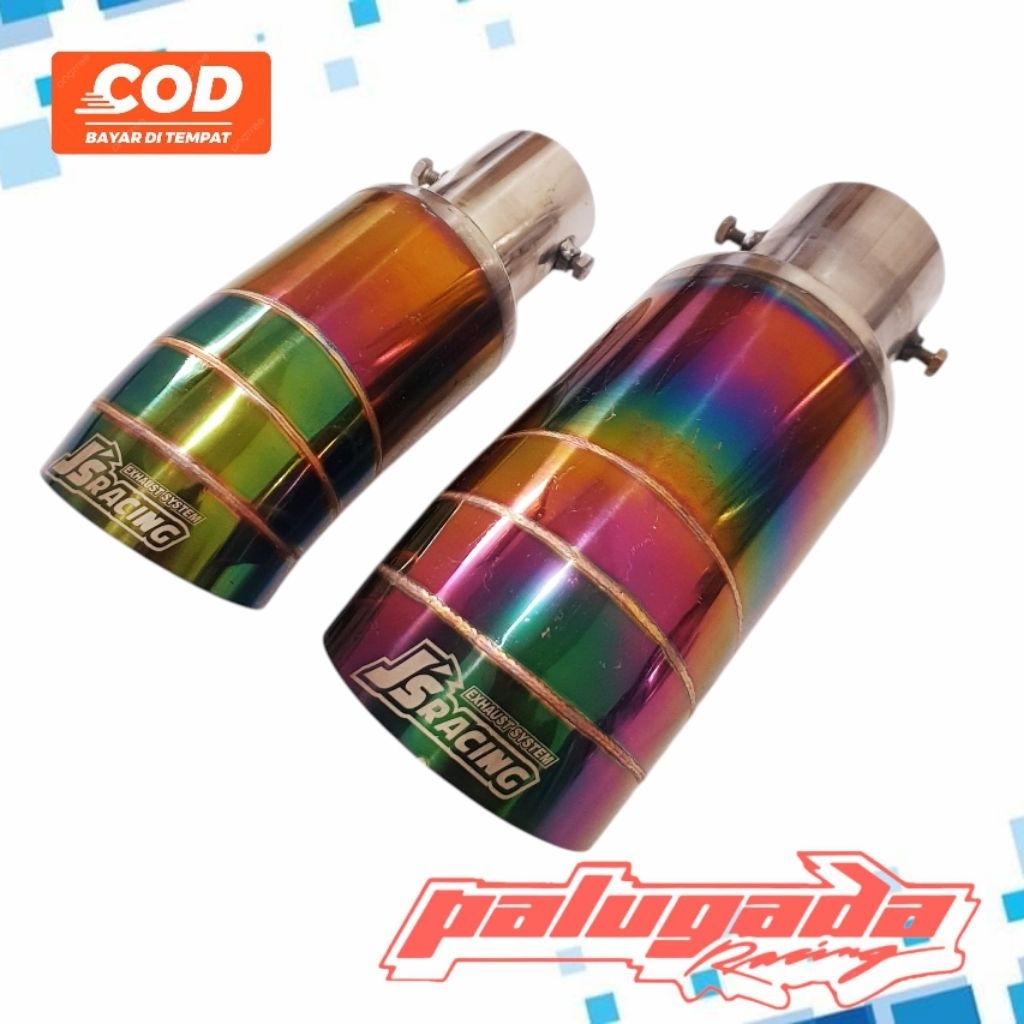 Knalpot Suoss JS Racing model baut untuk segala jenis mobil bensin dan solar