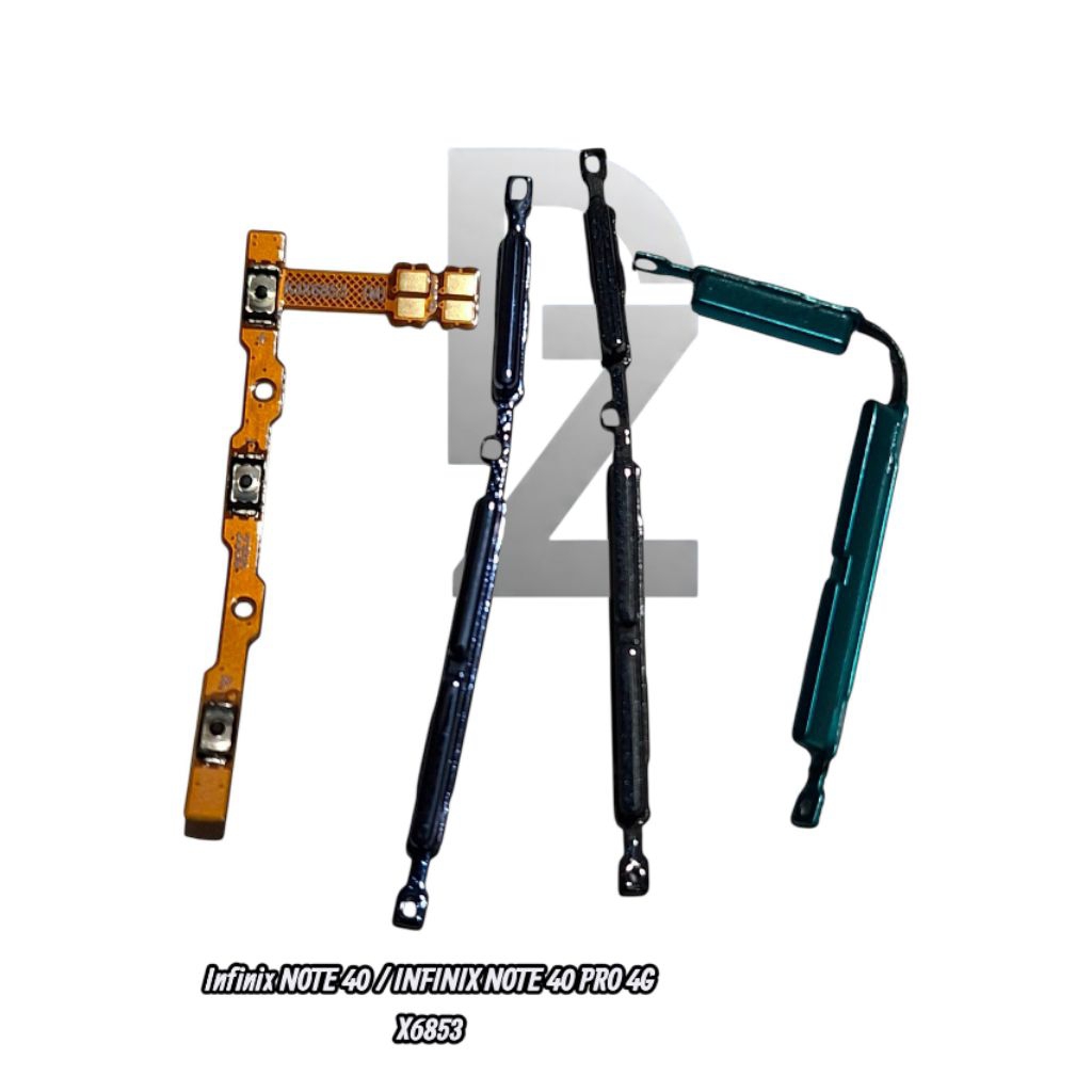TOMBOL SET + FLEXIBEL ON OFF VOLUME INFINIX NOTE 40 / INFINIX NOTE 40 PRO 4G X6853 KOMPLIT SATU SET 