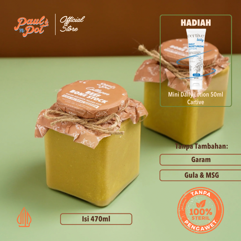 

Collagen Beef Bone Stock - Kaldu Kolagen Tulang Sapi - 470ml - Bone Broth MPASI