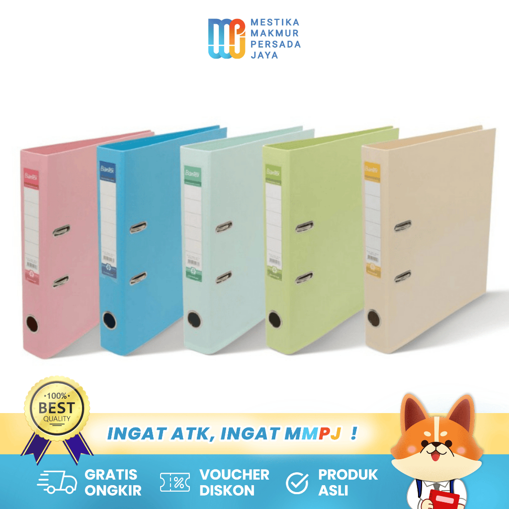 

Ordner Bantex A4 5cm - Tempat Penyimpanan Dokumen / Berkas Warna Pastel