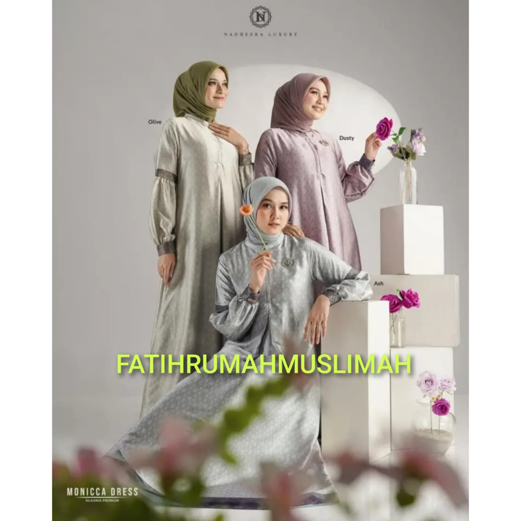 NEW / TERBARU / NADHEERA / DRESS DEWASA / DRESS NADHEERA / DRESS / MONICCA / MONICCA DRESS / NADHEER