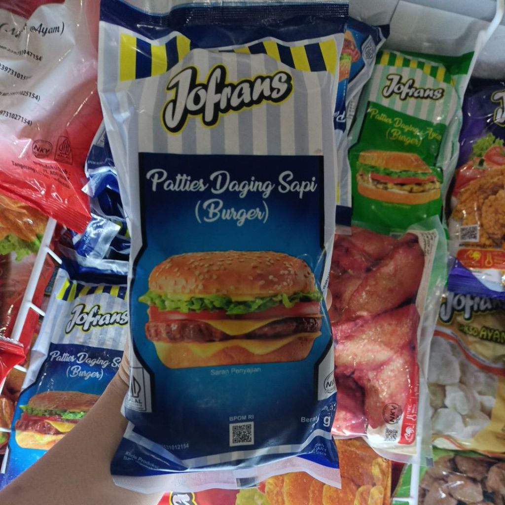 

patties daging sapi (burger isi 6) 360gr