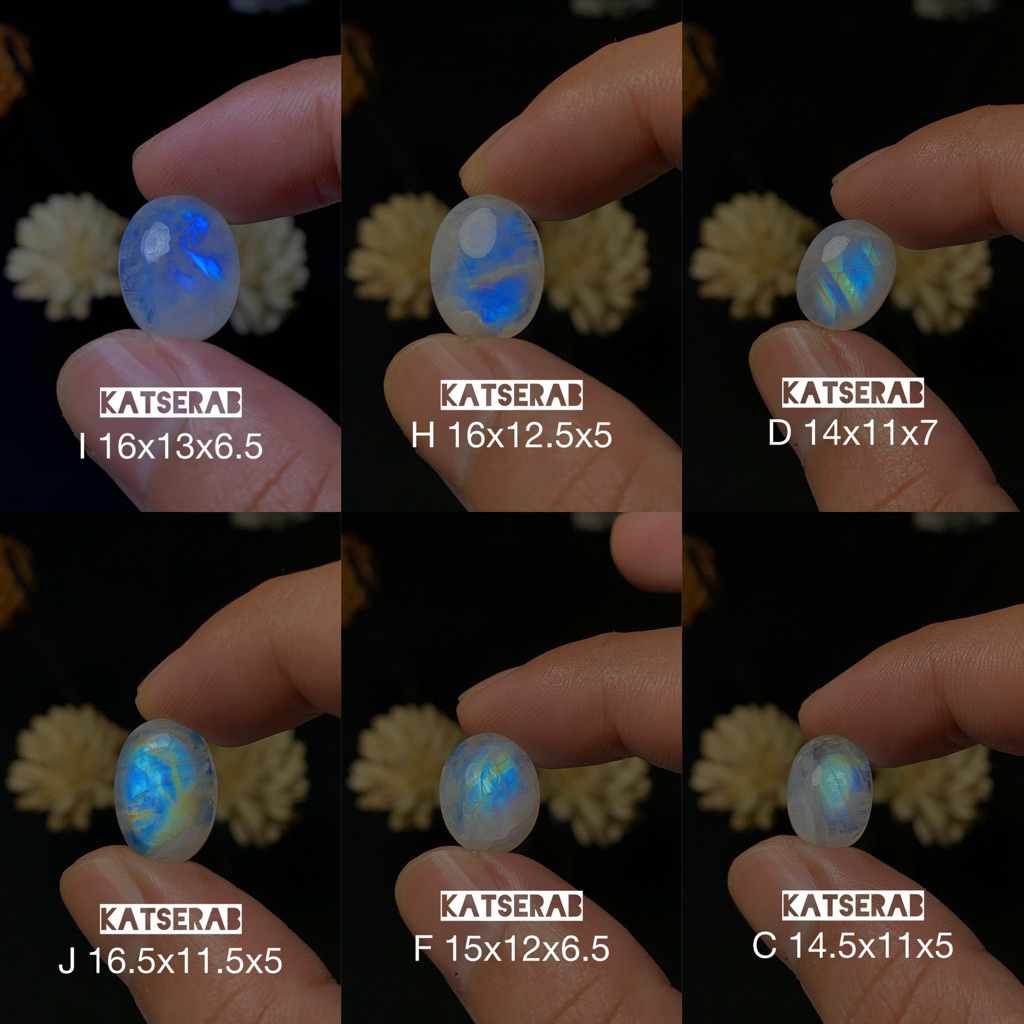 Natural moonstone kristal asli / biduri bulan air laut / biduri bulan lostune natural 100%