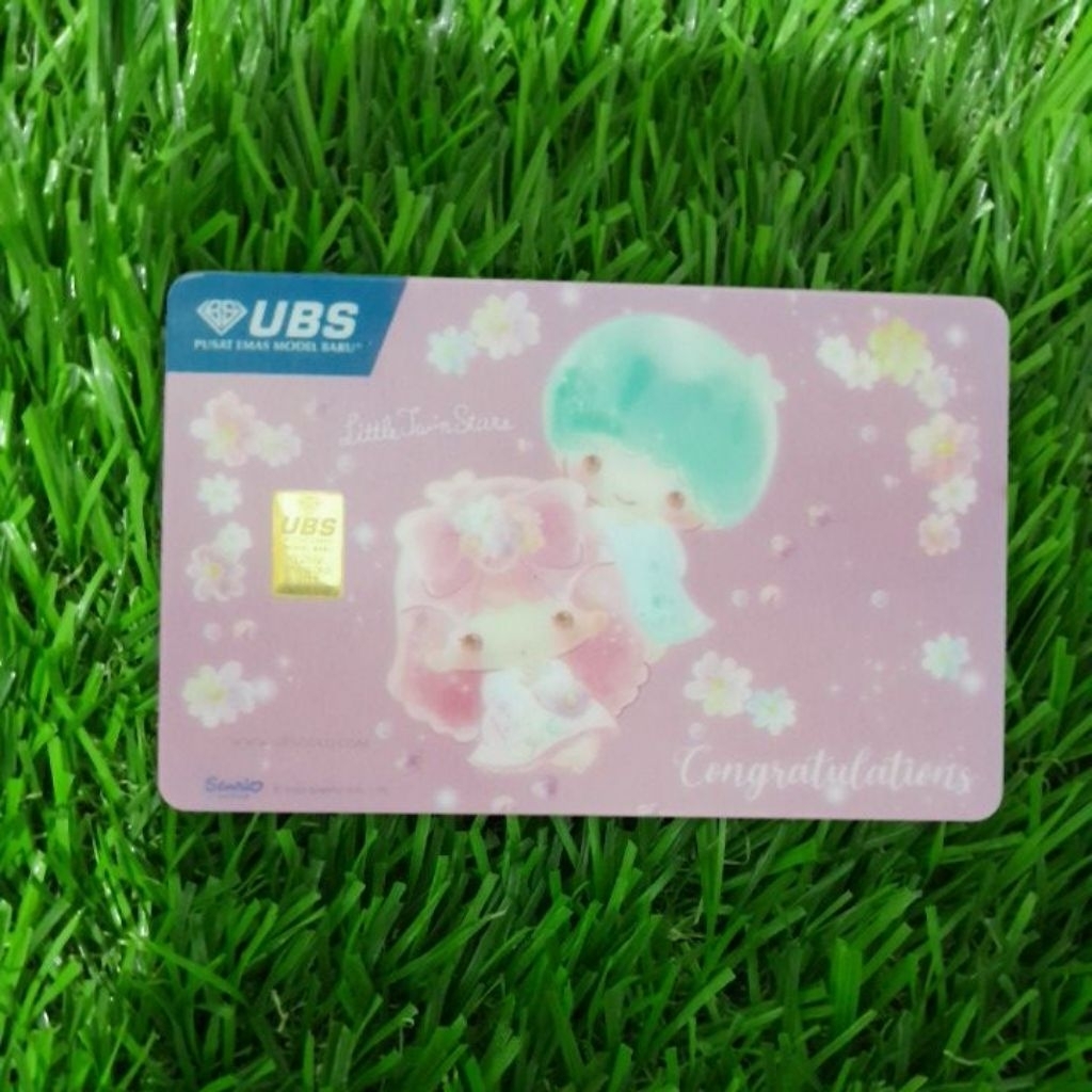 UBS 0.25 gram sanrio twinstar congratulations