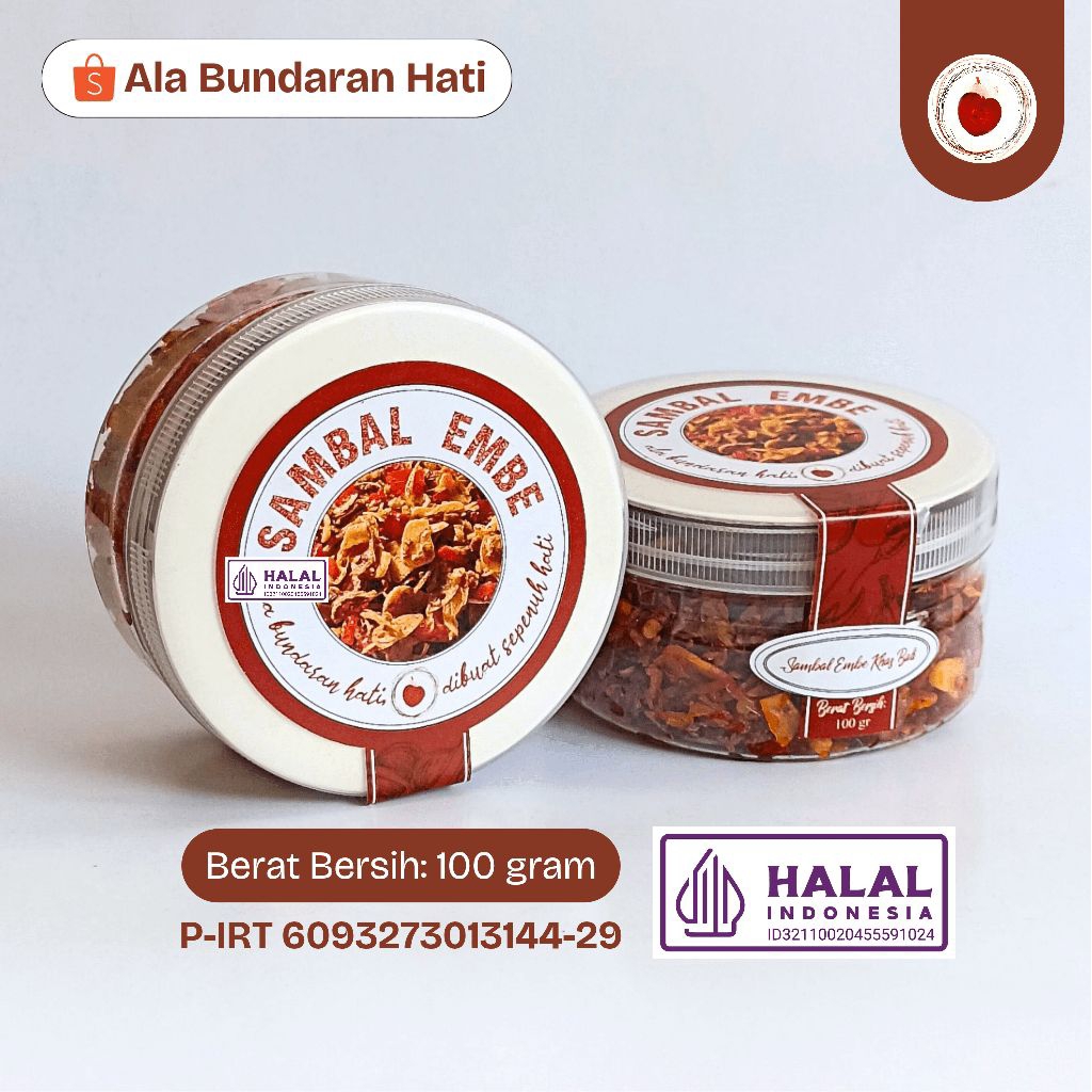 

[LINK KHUSUS LAILAI EXPRESS] | Sambal Embe 100 gram (kemasan toples) | Sambal Embe ala Bundaran Hati