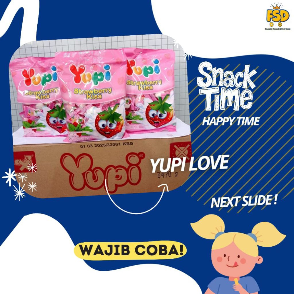 

Yupi Love Strawberry@120gr