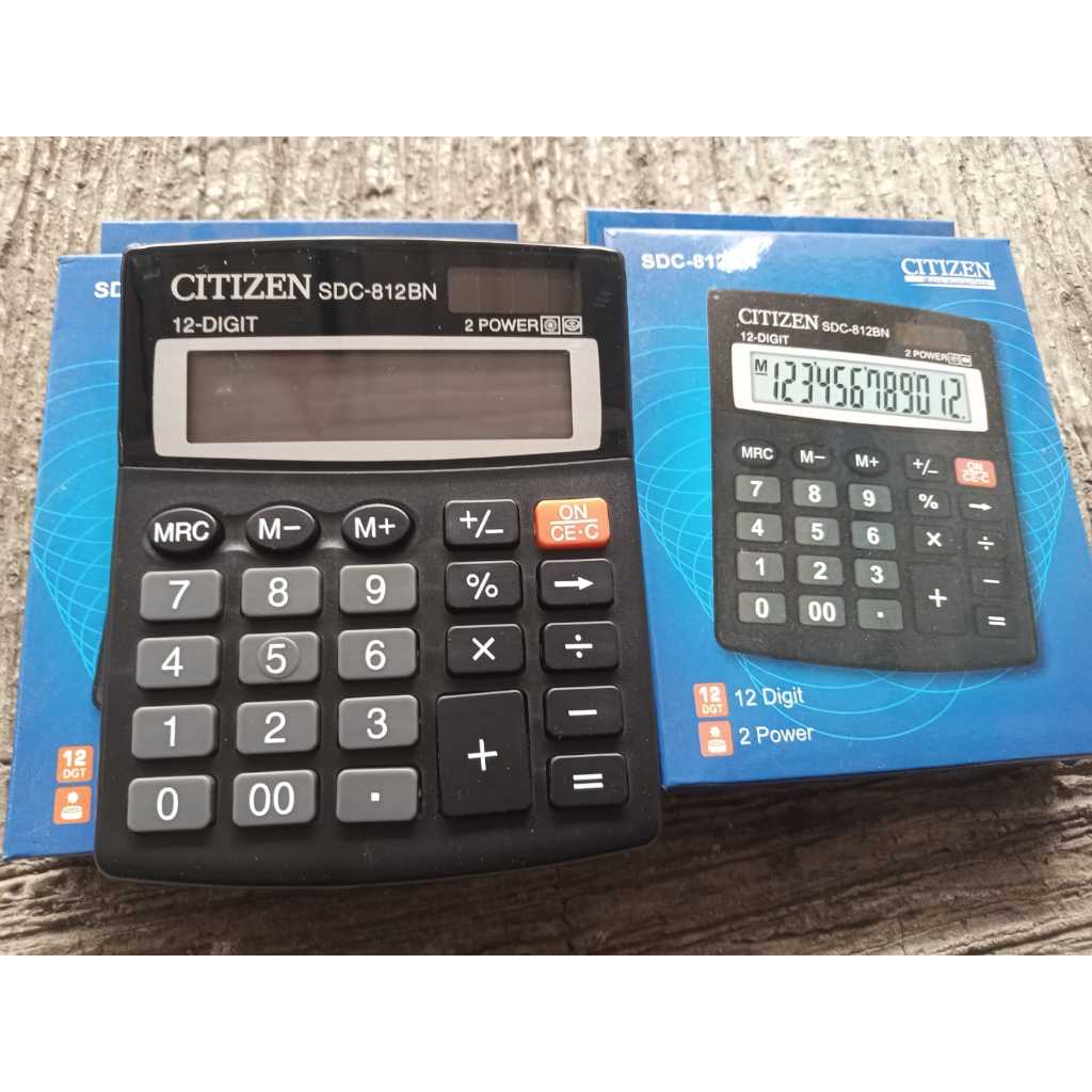 

Kalkulator 12 Digit Angka CITIZEN SDC 812 - Calculator Digital