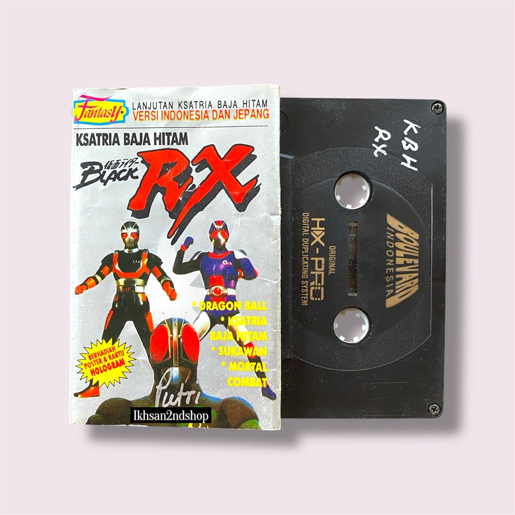 Kaset Pita Ksatria Baja Hitam Black RX Versi Indonesia & Jepang