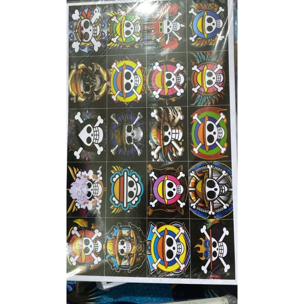 

stiker sepeda mata one Piece