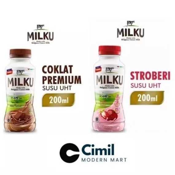 

Milku Minuman Susu Botol 200 ml Sehat/Segar NIKMAT
