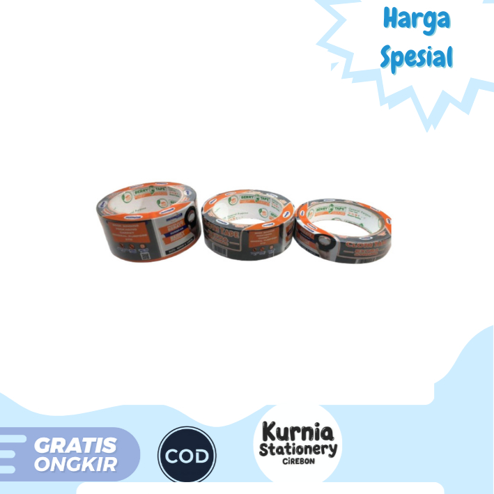 

Berry Tape Cloth Tape Extra Strong / Lakban Jilid Hitam (Satuan)