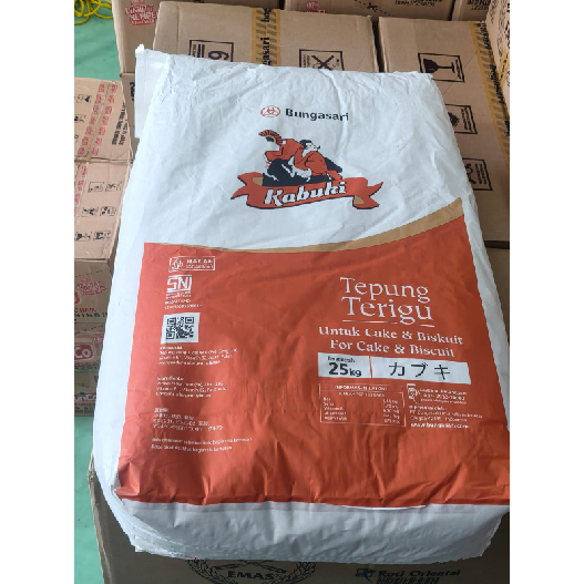 

KABUKI (MERAH) Tepung Terigu untuk Cake & Biskuit 25 KG