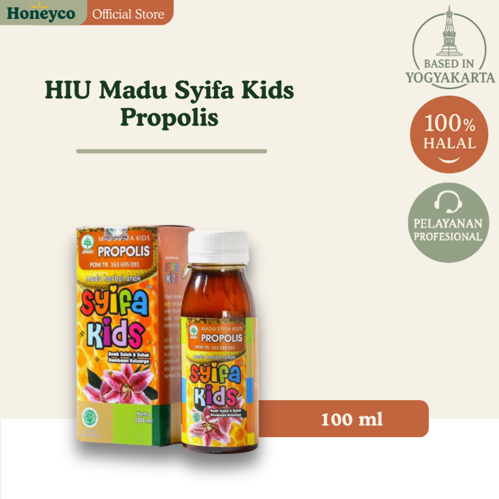 Madu Syifa Kids Propolis - Madu Propolis Asli Original - Madu Anak Nafsu Makan