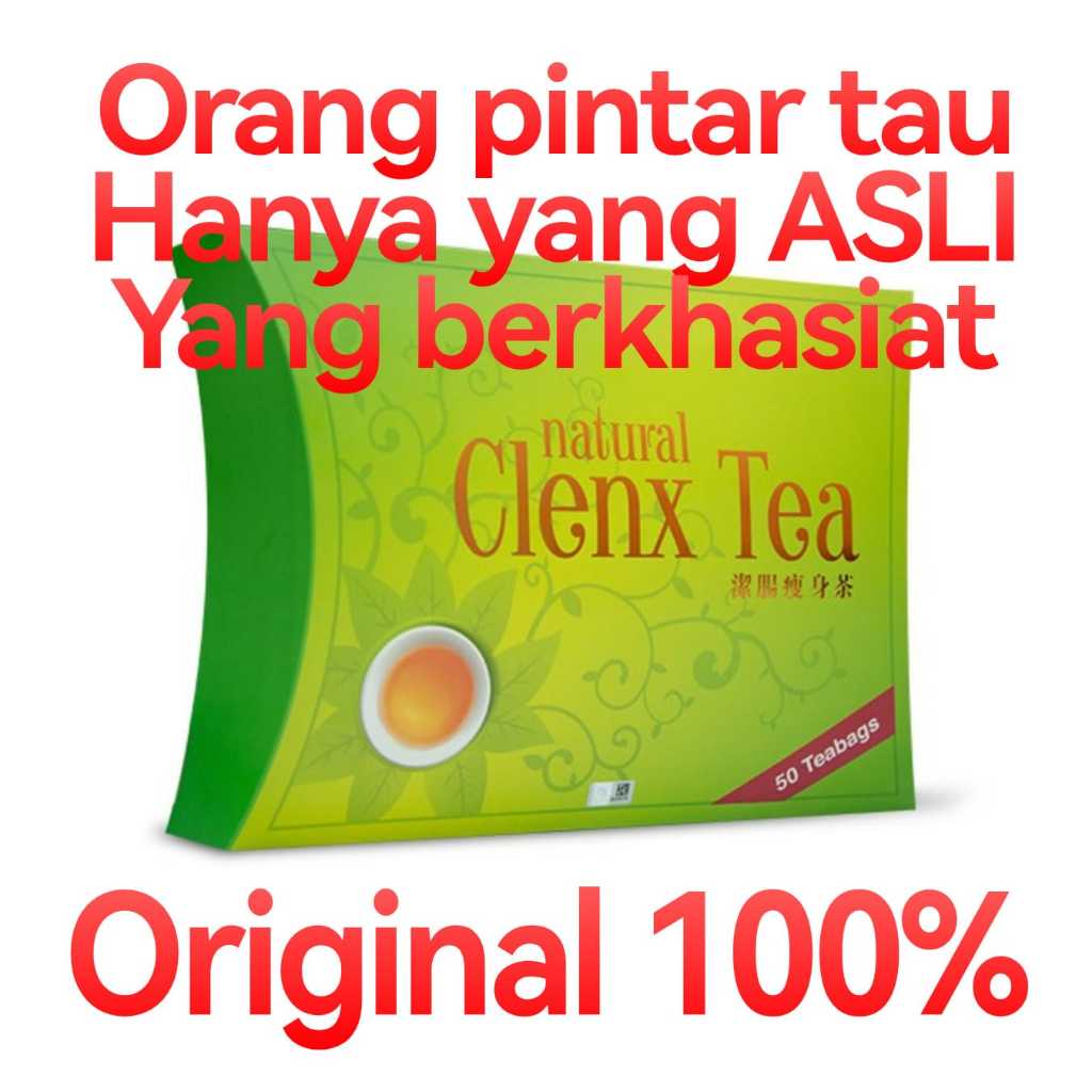 

Original natural clenx tea teh detox slimming langsing pelangsing