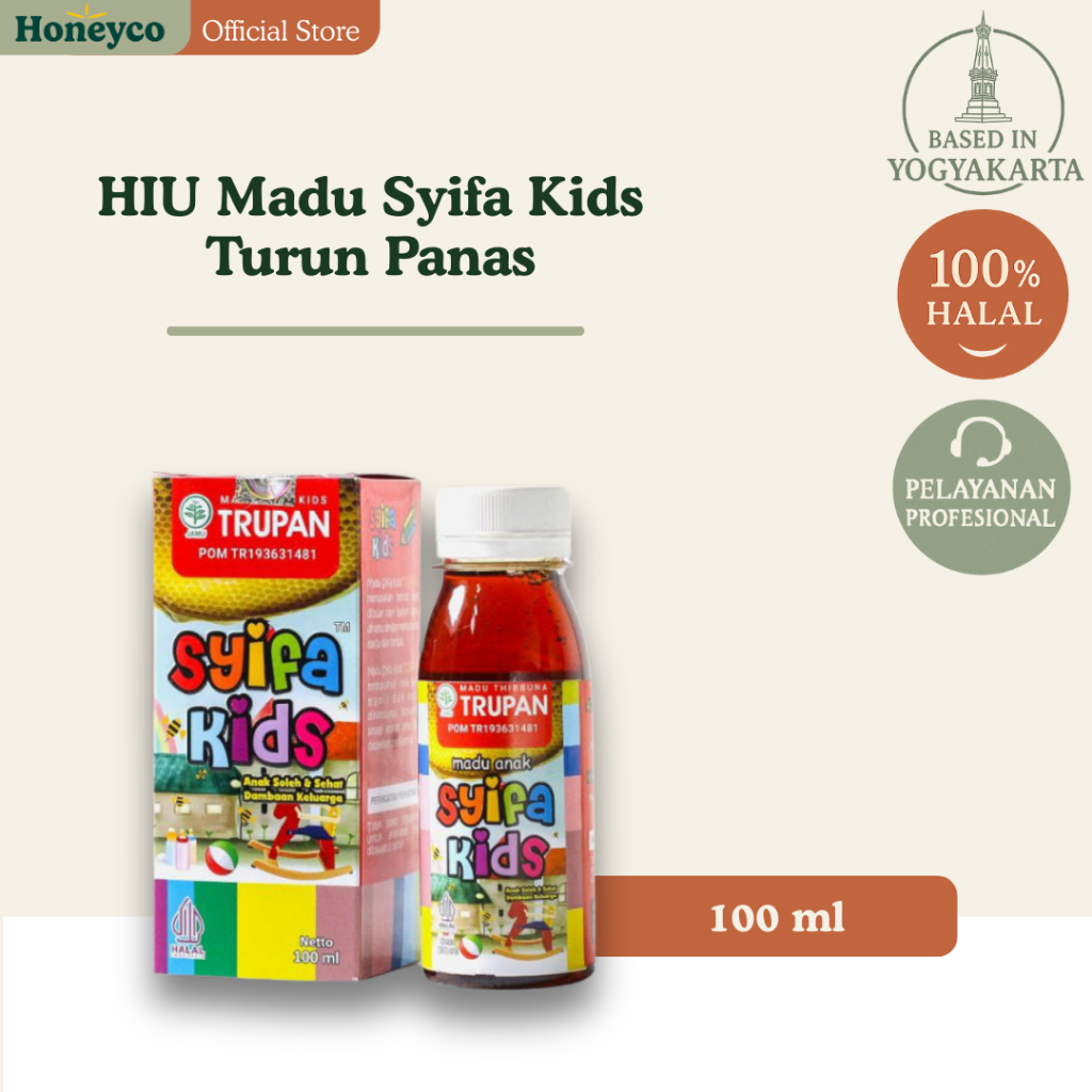 Syifa Kids Turun Panas - Madu Demam Anak - Obat Penurun Panas Demam Anak