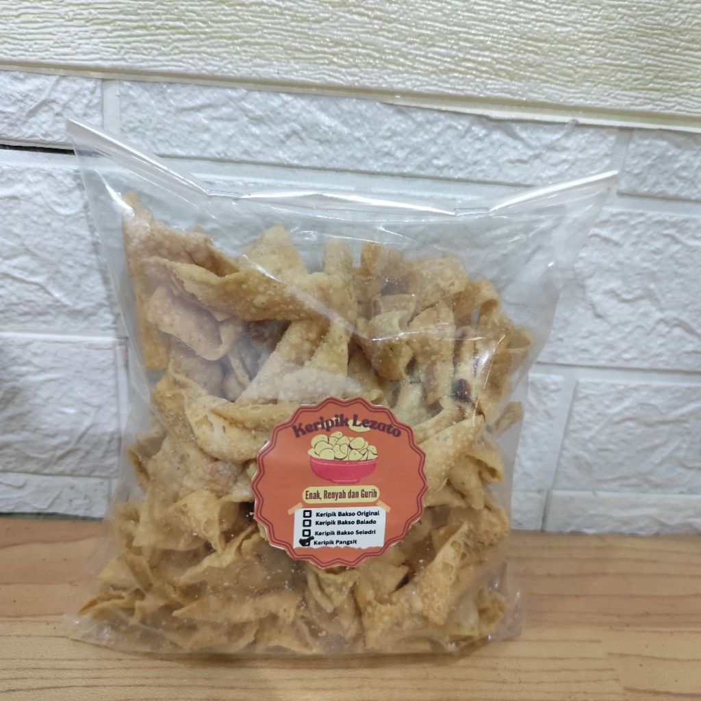 

Keripik pangsit gurih renyah