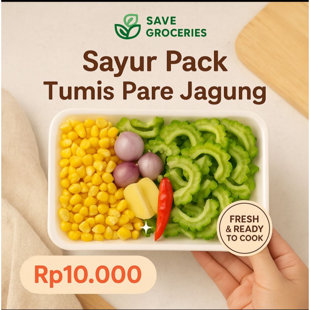 

paket tumis pare jagung