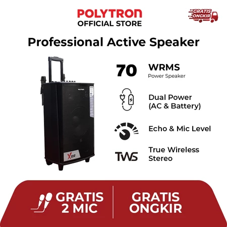 [ KHUSUS GOJEK AREA SEMARANG ]POLYTRON Speaker Aktif Portable PAS PRO10F7