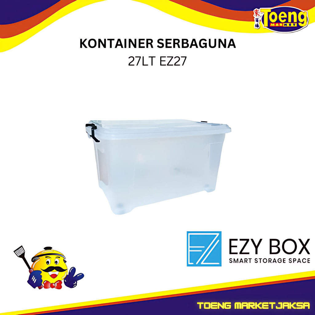 Kontainer Box + Tutup - Kontainer Serbaguna - CONTAINER BOX BENING 27LT EZ27 EZY