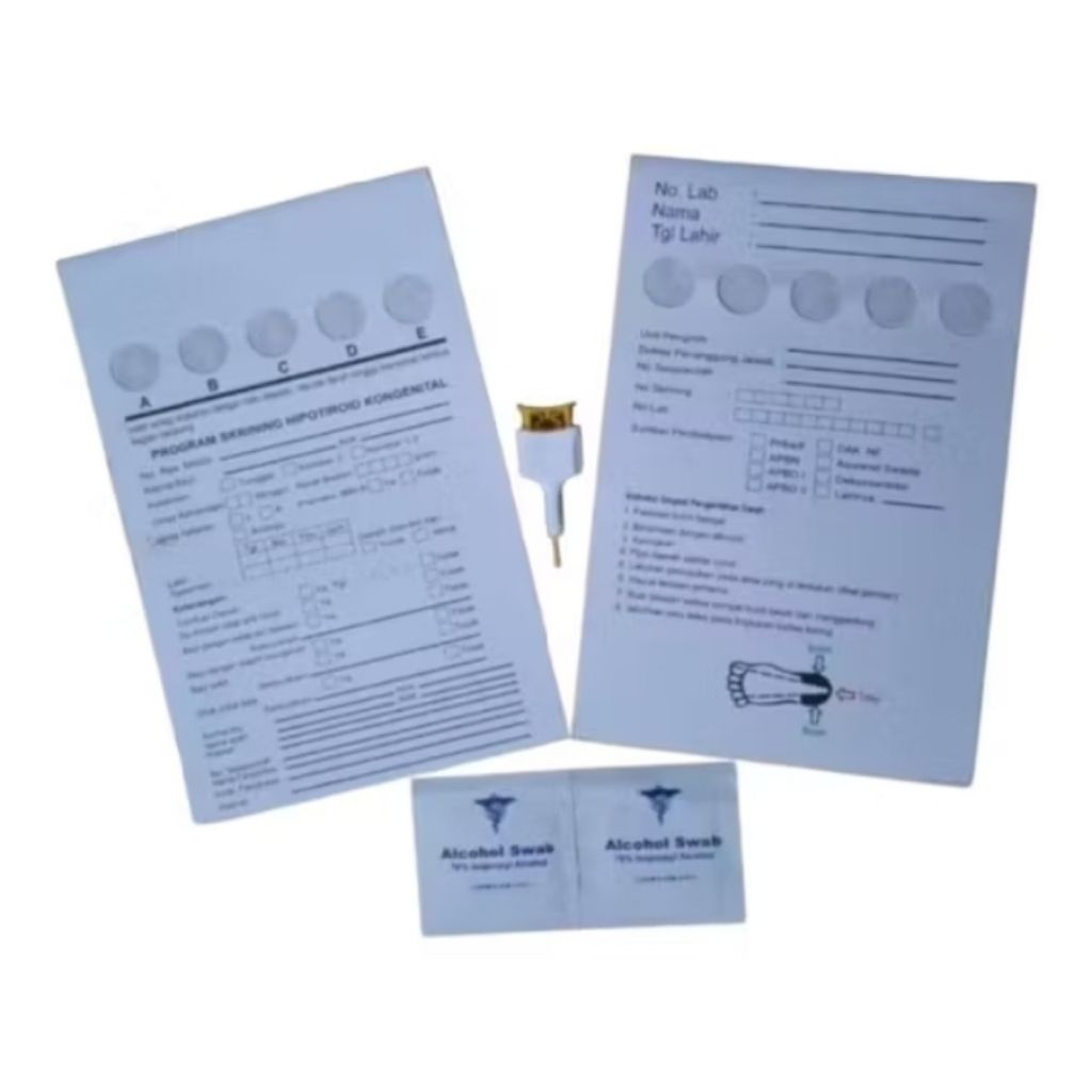 Kertas SHK Kit 12cm x 18cm / Kertas Speciment SHK Kit / SHK Kit plus Safety Lancet dan Alkohol Swab
