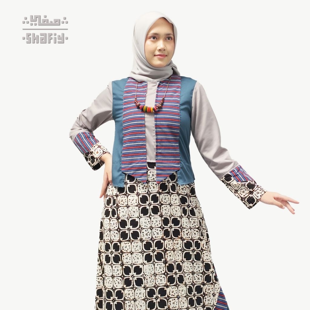 Gamis Shafiy Batik Salvia