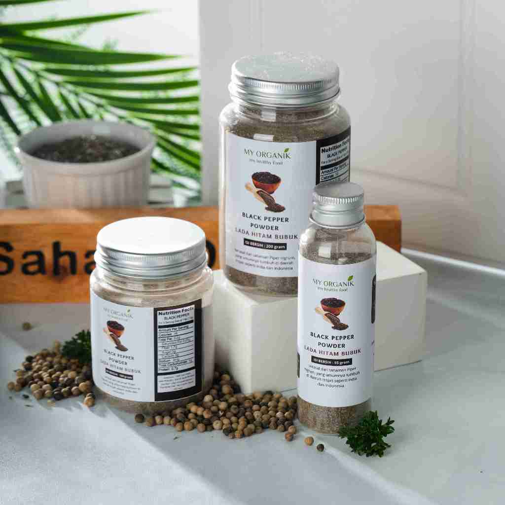

My Organik Lada Hitam Bubuk Botol Black Pepper Powder Premium Quality Merica Bubuk Bumbu Dapur