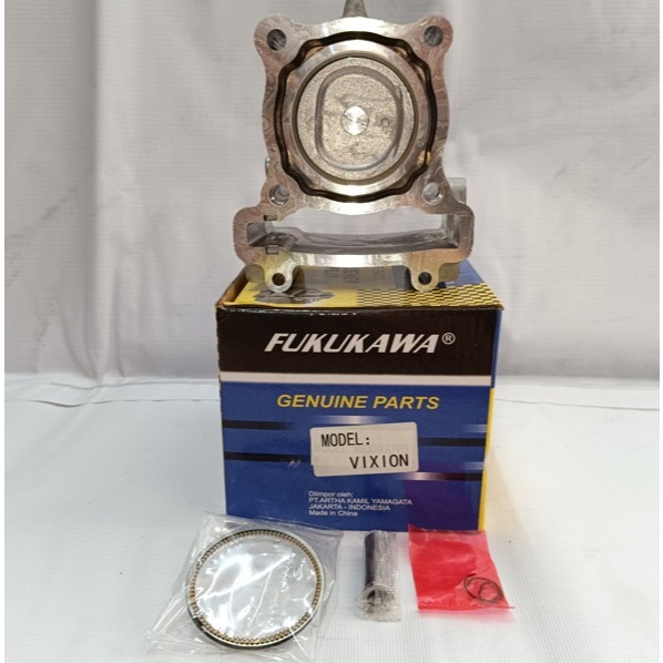 BLOK SEHER SILNDER BORING SET PISTON YAMAHA VIXION OLD / NEW STANDAR ORI FUKUKAWA