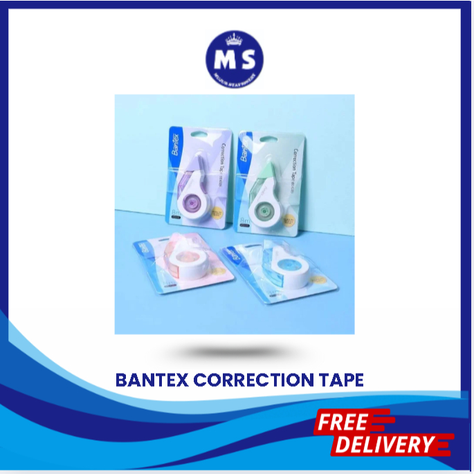 

BANTEX CORRECTION TAPE PROTECTIVE HEAD / TIPE X KERTAS BANTEX BE4009