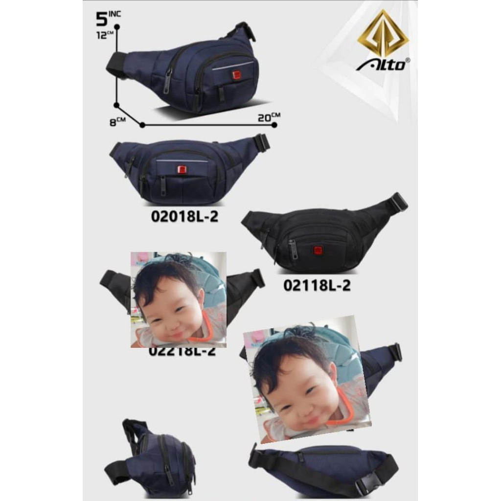 Tas waist bag pria selempang Palo alto