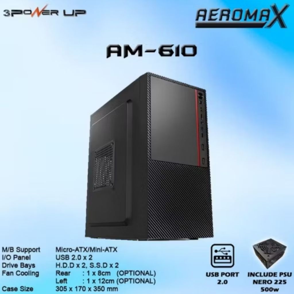 PC Rakitan gaming Intel Core I3-7100, RAM DDR4 16gb(2x8gb), HDD 500gb, VGA GTX 1050Ti 4gb