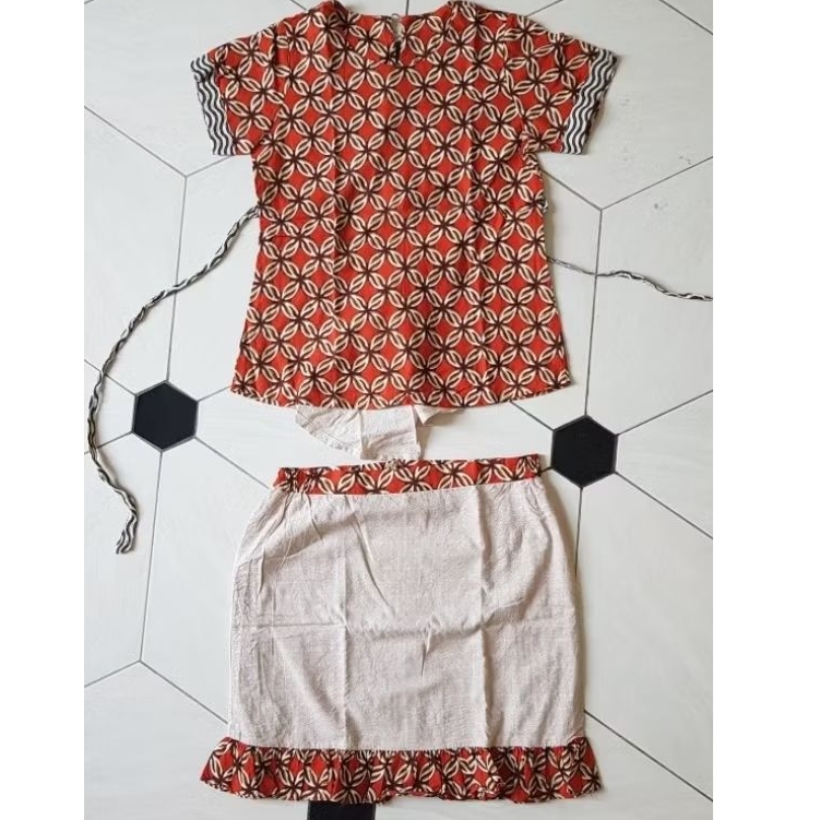 Preloved Atasan dan Rok Batik Set