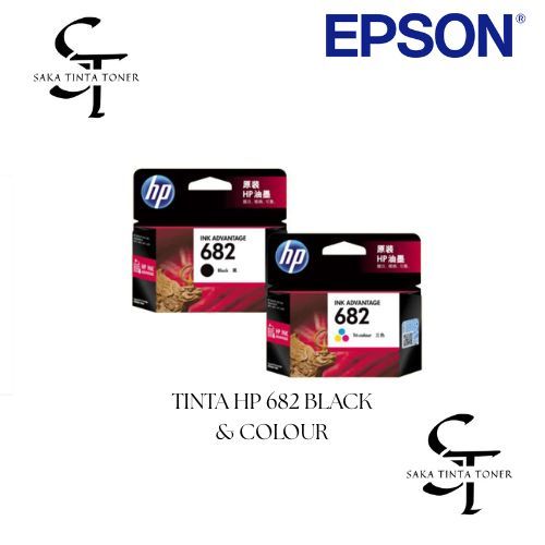 TINTA HP INK CARTRIDGE 682 / TINTA HP 682 BLACK & COLOUR
