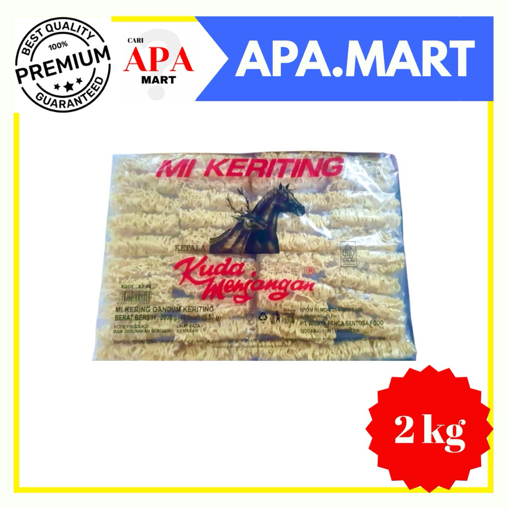 

Mi Keriting Cap Kuda Menjangan Mie Kering 2 Kg