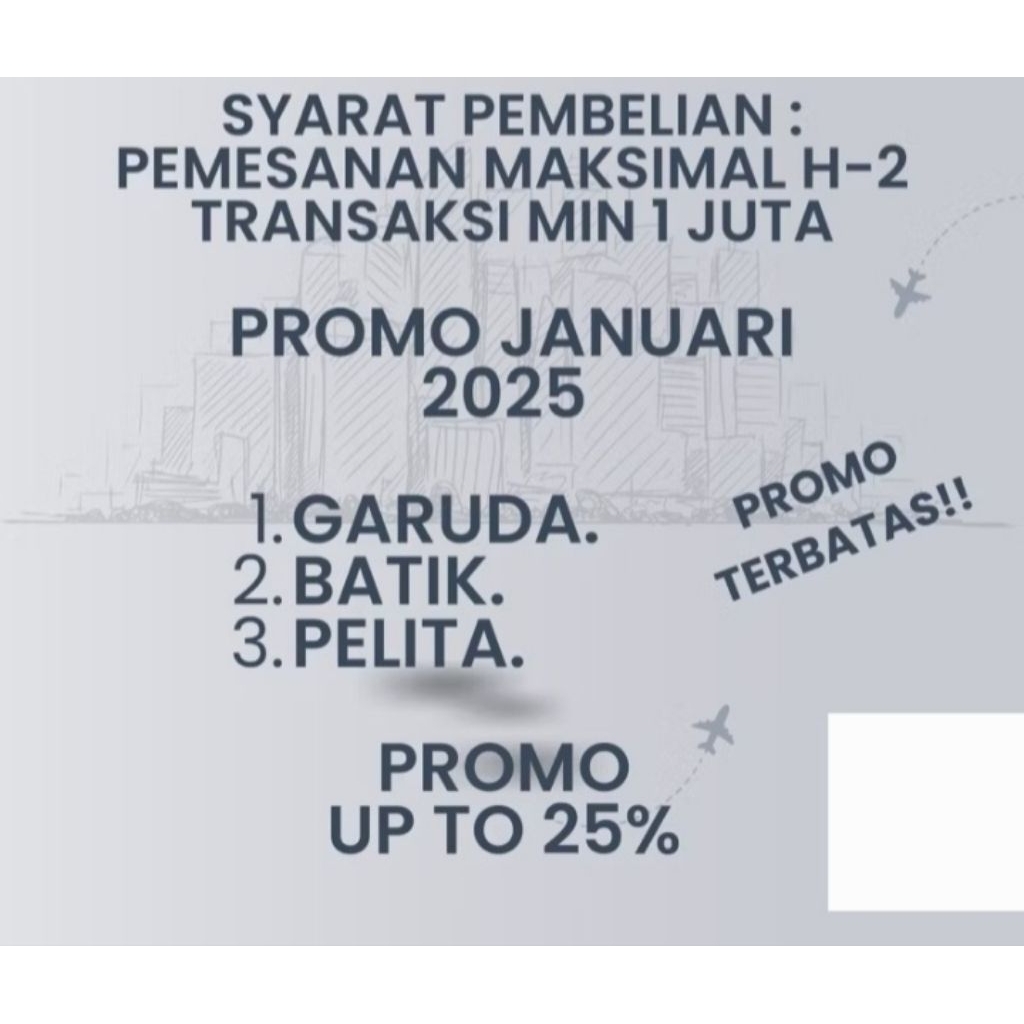 TIKET PESAWAT DOMESTIK/INTERNASIONAL