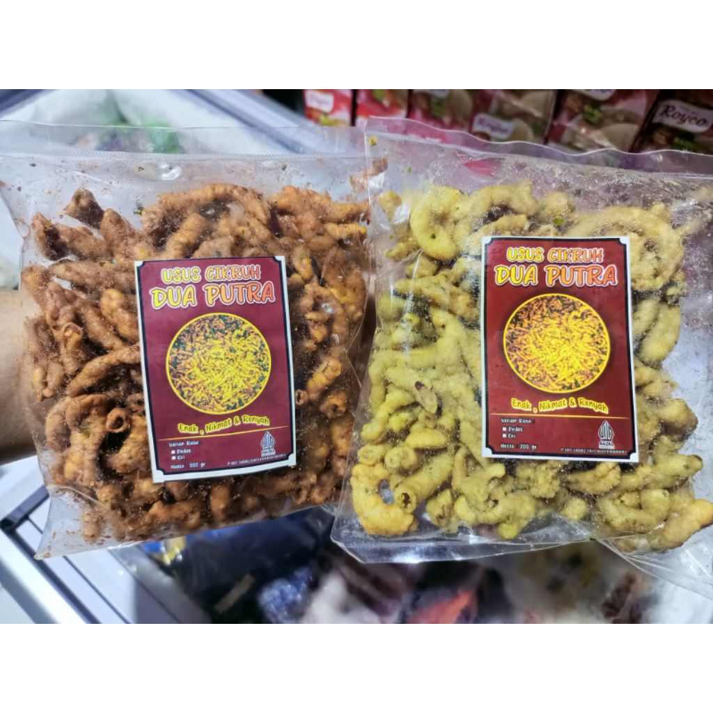 

Usus Crispy/Keripik 2 Putra 200Gr Pedas Dan Original