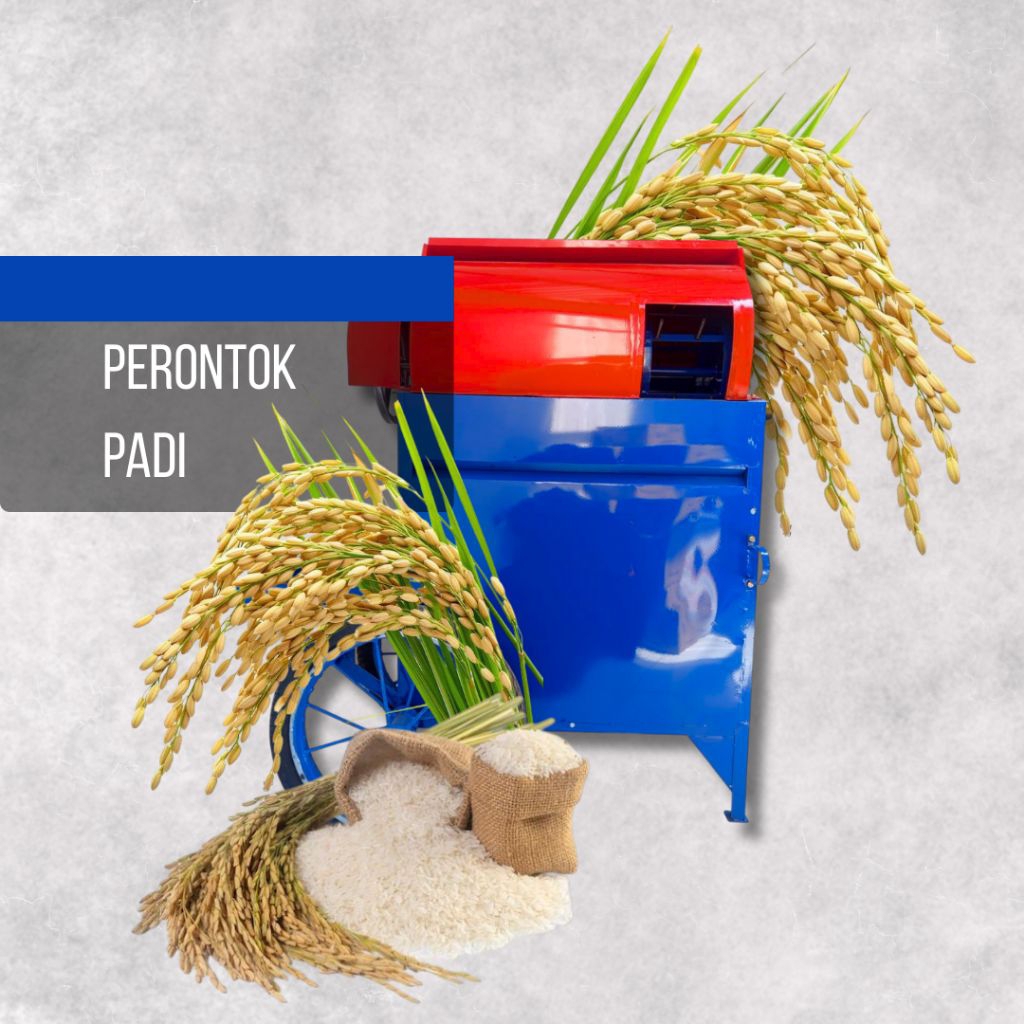 Mesin Perontok Padi Mini tleser + Roda