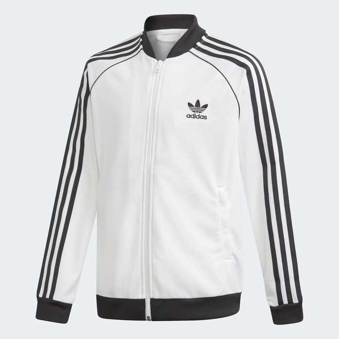 Adidas Firebird Track Jacket – White/Black