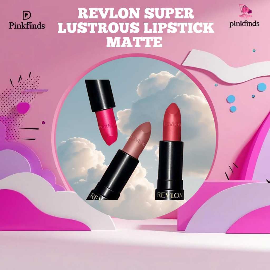 PINKFINDS l Revlon SuperLustrous Matte Lipstick Make Up l 100% ORIGINAL